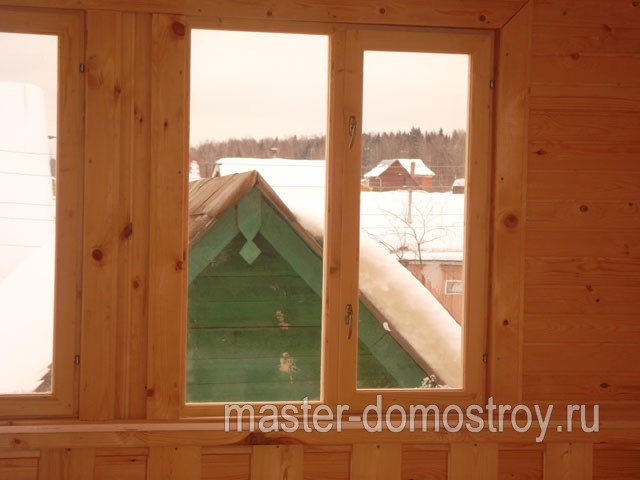 монтируются деревянные окна в доме